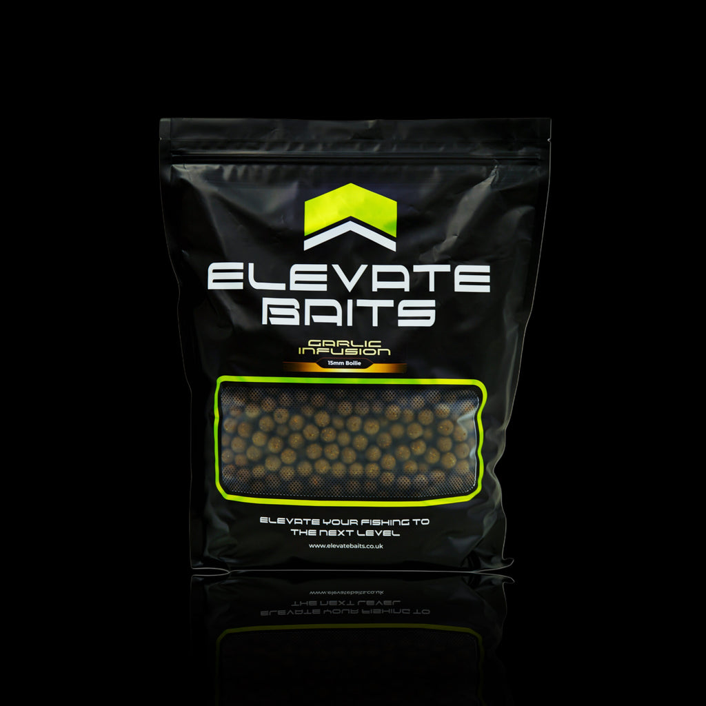 Elevate Baits Garlic Infusion Boilies 1kg