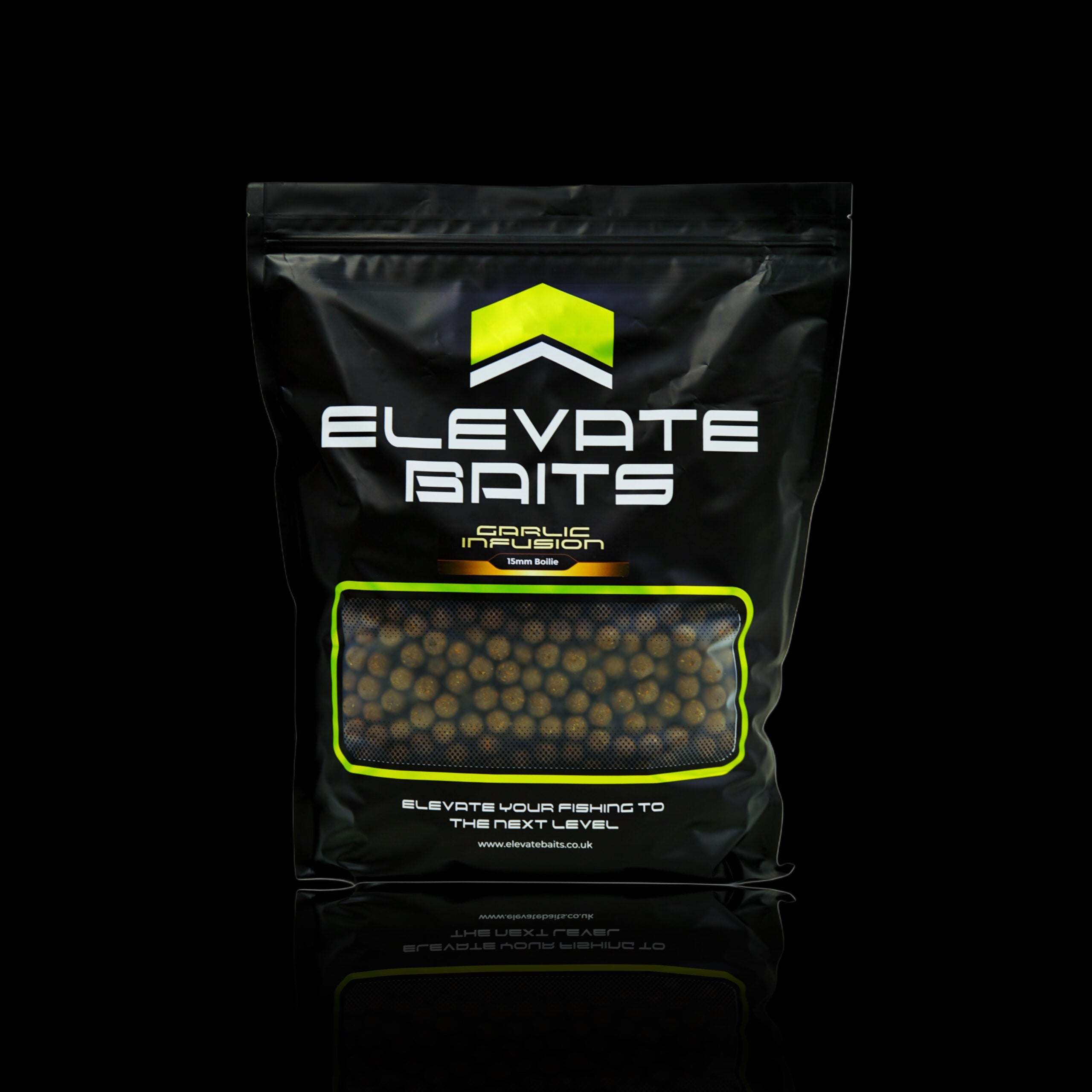 Elevate Baits Garlic Infusion Boilies 1kg